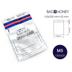 Koperta bezpieczna BAGFORMONEY M5 - biała - (50szt.) (2528)