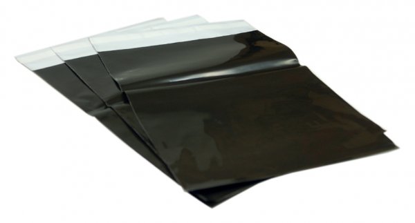 Foliopaki Czarne- Koperty kurierskie K2 240x325mm+50mm (100 SZT.) (702)