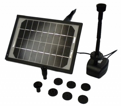 Pompa do oczka wodnego solarna z podświetleniem LED