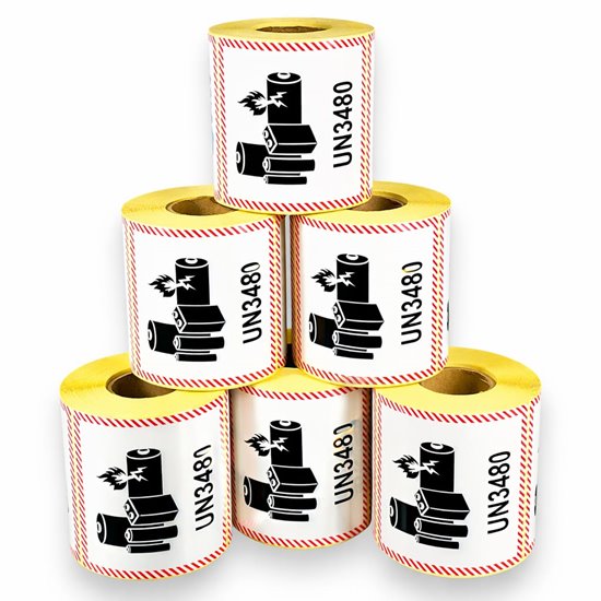 UN3480 etykieta uwaga baterie