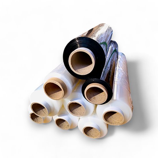 CZARNA FOLIA STRETCH RĘCZNA 23MIK. 2,65KG. NETTO (GTU 06) 1 rolka