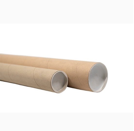 TUBA TEKTUROWA 50/450mm CARDBOARD TUBE WITH 2 WHITE TUBE CAPS