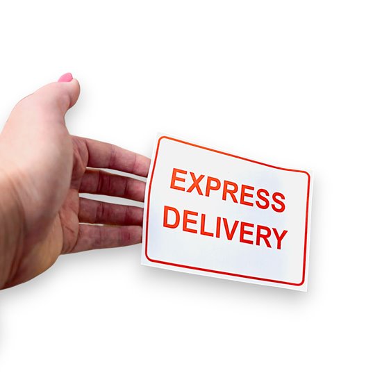 Etykieta EXPRESS DELIVERY 148x130 mm - 100 szt.