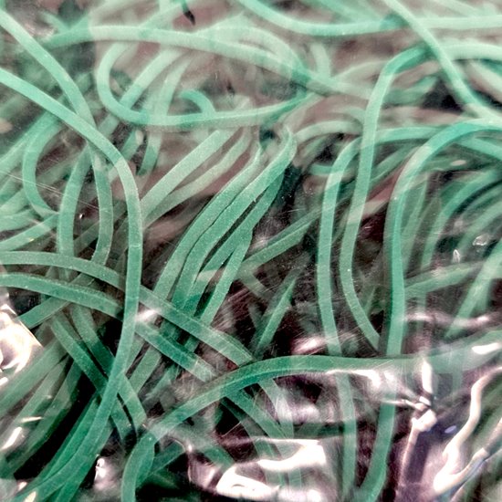 GUMKA RECEPTURKA 60 x1,5x1,5 mm ZIELONA - 1 kg