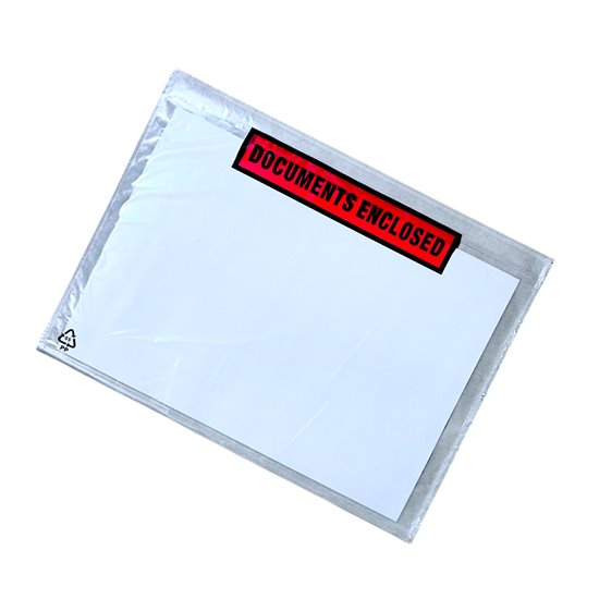 Doklejka C4 z nadrukiem ( DOCUMENTS ENCLOSED ) Self Adhesive Envelope op. 100 szt.