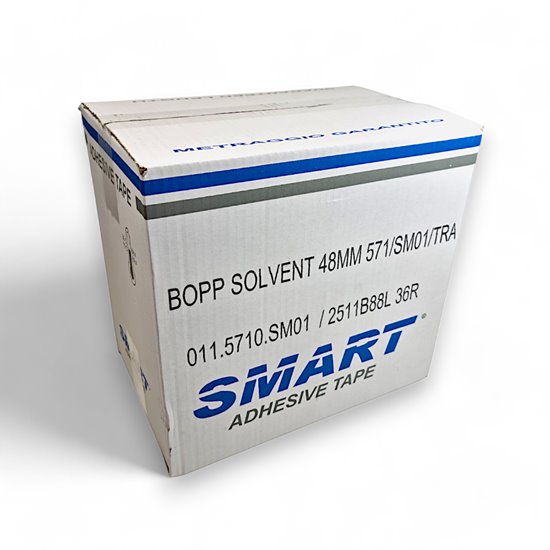 TAŚMA BOPP SOLVENT 48MM 571/SM01 TRANSPARENT 66 y 60m  1 rolka