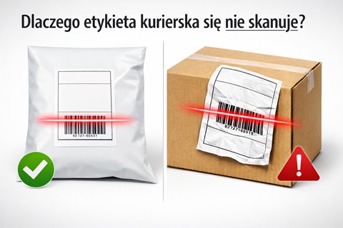 Dlaczego etykieta kurierska się nie skanuje?