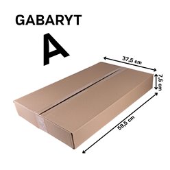 Karton wysyłkowy 595x375x75 (wym. zewn.) 3W 390g gabaryt A 1 szt.