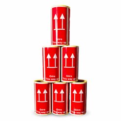 Etykieta "GÓRA THIS WAY UP "100x50 mm fi 40 100 szt. 1 rolka