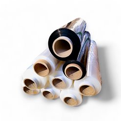 CZARNA FOLIA STRETCH RĘCZNA 23MIK. 2,65KG. NETTO (GTU 06) 1 rolka