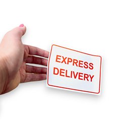 Etykieta EXPRESS DELIVERY 148x130 mm - 100 szt.
