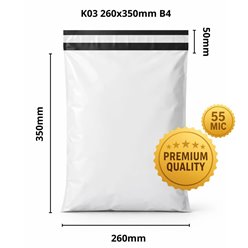 K03 Foliopak PREMIUM MAILING BAG 260x350 mm - 100 szt.