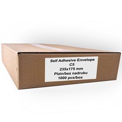 Doklejka, Przylga, Kangurek Kurierski C5 self adhesive envelope 1000 szt.