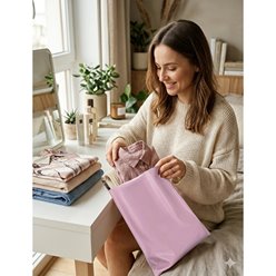 KALENA ® Foliopak kurierski torba kurierska 350X450+50 mm RÓŻOWY 50 szt.
